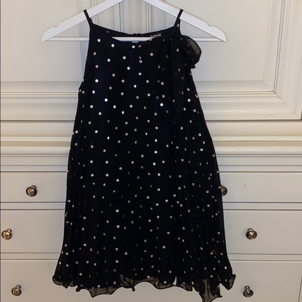 Girls Zunie Black Dress